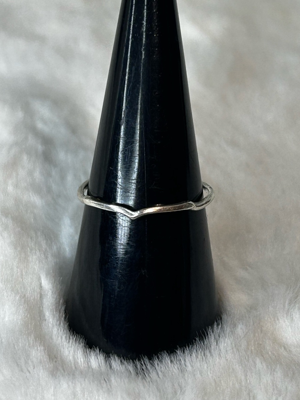 STERLING SILVER 925 WAVY BAND RING